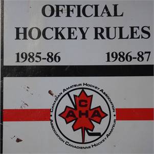 Official Hockey Rules 1985-7