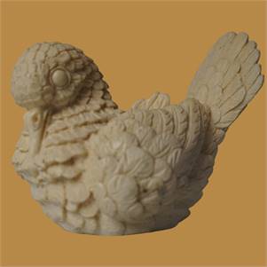 Vintage A. Santini Italy Alabaster Salt Stone Love Dove Bird Figurine Sculpture